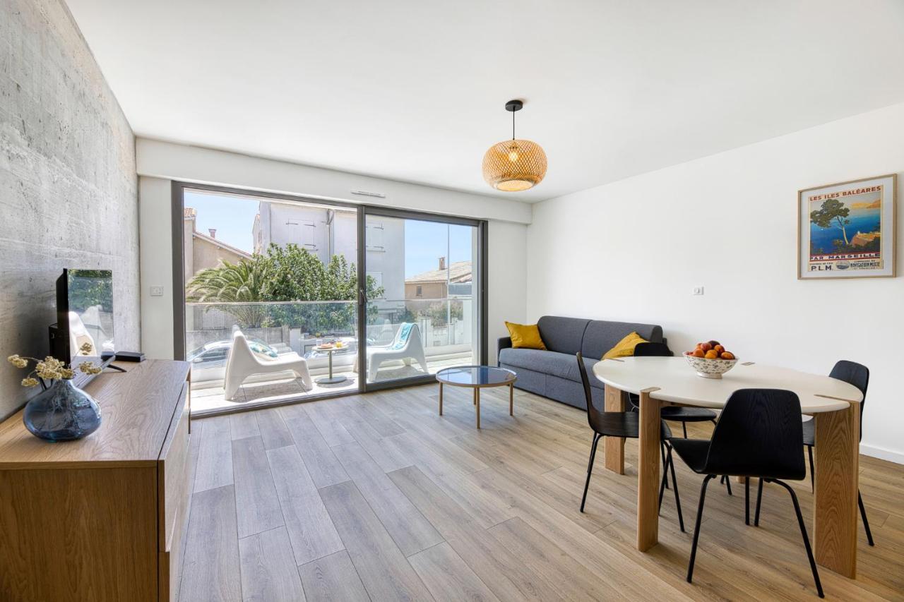 South-Of-France T2 Neuf Haut De Gamme, Climatise, Parking Gratuit, 2Eme Ligne Balcon Carnon-Plage Exteriör bild