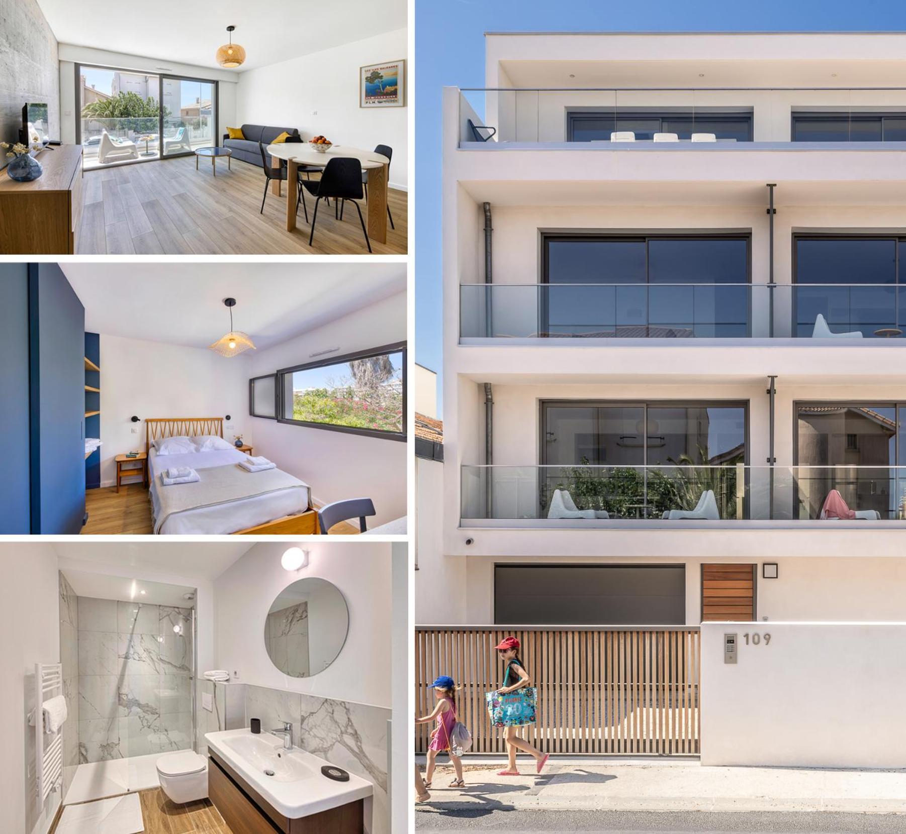 South-Of-France T2 Neuf Haut De Gamme, Climatise, Parking Gratuit, 2Eme Ligne Balcon Carnon-Plage Exteriör bild